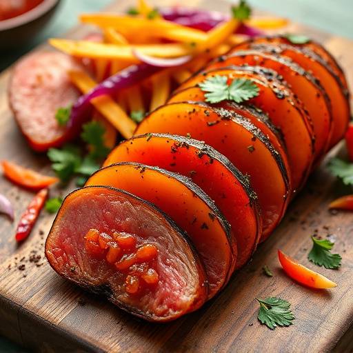 Image of a South African Gatsby, sliced and ready to eat.